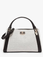 Karnilla Girlfriend Shoulder Bag Natural/Black GUESS SS26