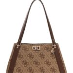 Γυναικεία τσάντα ώμου latte logo GUESS SS26