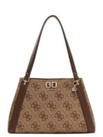 Women's shoulder bag latte logo/brown GUESS SS26