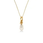 Swivel Necklace Pearl S Gold EDBLAD SS26