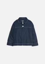 Denim jacket with white details LYNNE SS26