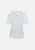 Βαμβακερή μπλούζα με αλυσίδα και Logo LYNNE SS26