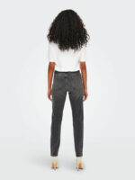 Hw Γυναικείο Jean Παντελόνι σε Κανονική Εφαρμογή Dark Grey Denim ONLY FW25-26 - Image 2