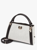 Karnilla Girlfriend Shoulder Bag Natural/Black GUESS SS26 - Image 2