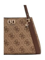 Women's shoulder bag latte logo/brown GUESS SS26 - Image 2
