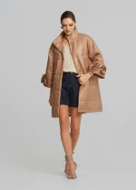 Μακρύ μπουφάν με απλικέ λουλούδια LYNNE SS26 - Image 2