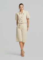 Bermuda shorts made of bull denim fabric LYNNE SS26 - Image 2