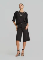 Cropped blouse with pearls LYNNE SS26 - Image 2