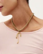 Lace Necklace Maxi Gold EDBLAD SS26 - Image 3