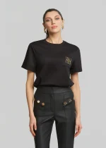 Βαμβακερή μπλούζα με logo LYNNE SS26 - Image 3