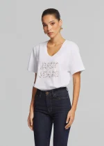 Blouse with pearls and crystals LYNNE SS26 - Image 3