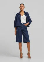 Τζιν ζιπ-κιλότ σε ίσια γραμμή LYNNE SS26 - Image 4