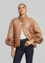 Μπουφάν με απλικέ λουλούδια LYNNE SS26 - Image 4