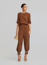 Vegan silk blouse with metallic element LYNNE SS26 - Image 4