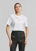 Βαμβακερή μπλούζα με αλυσίδα και Logo LYNNE SS26 - Image 4