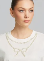 Κροπ μπλούζα με πέρλες LYNNE SS26 - Image 4