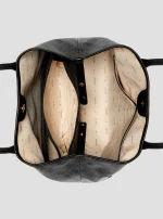 Μαύρη τσάντα tote 2 σε 1 με λογότυπο Victoria GUESS SS26 - Image 4